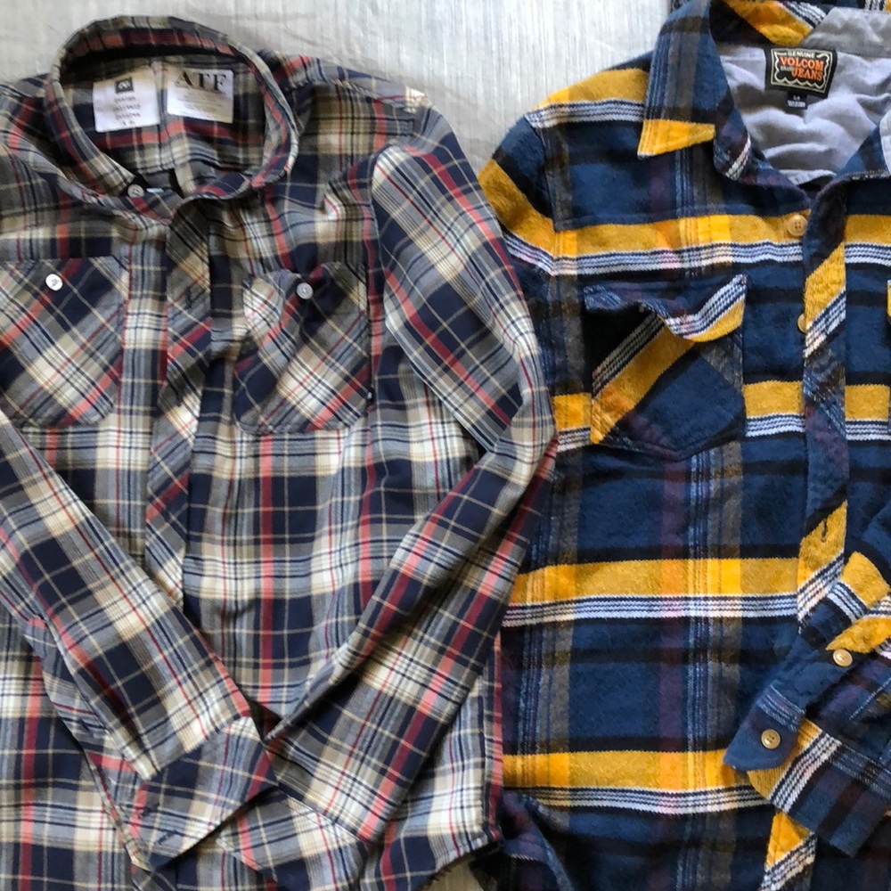 Heavyweight, Warm Flannels. Volcom & Analog